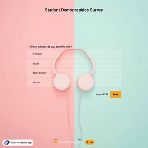 Student Demographics Survey Template