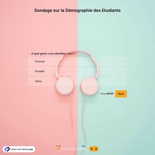 Modèle D'enquête Démographique sur les Etudiants