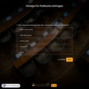 Vorlage Für Politische Umfragen