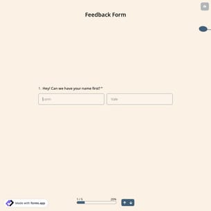 Feedback Form Template