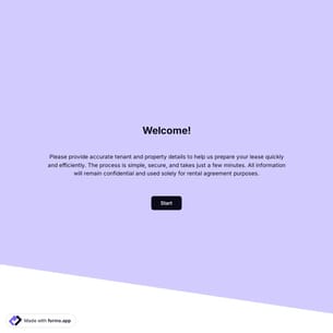 Rental Lease Agreement Form Template