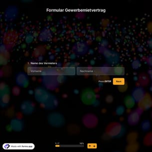 Formular Gewerbemietvertrag