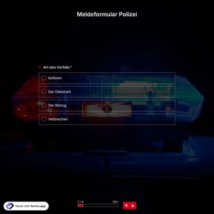 Meldeformular Polizei