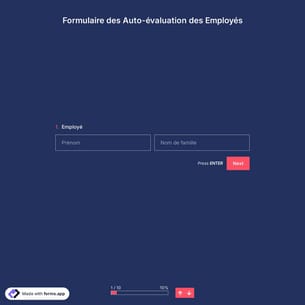 Formulaire de Auto-Evaluation des Employés
