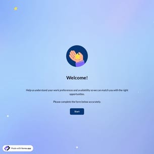 Employee Availability Form Template