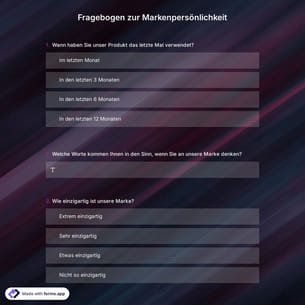 Fragebogen zur Markenpersönlichkeit