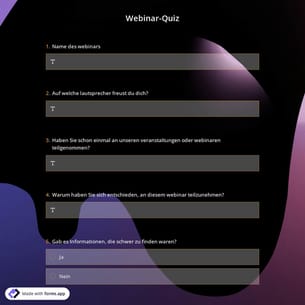 Webinar-Quiz