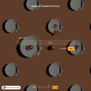 Çalışan İnceleme Formu Şablonu