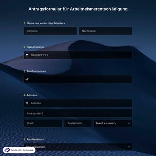 Antragsformular für Arbeitnehmerentschädigung