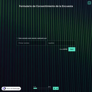 Plantilla de Formulario de Consentimiento de la Encuesta