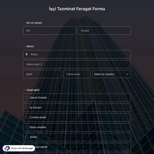 İşçi Tazminat Feragat Formu Şablonu