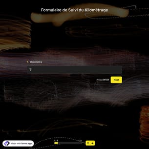 Formulaire de Suivi du Kilométrage