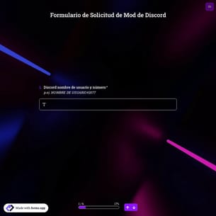 Formulario de Solicitud de Mod de Discord