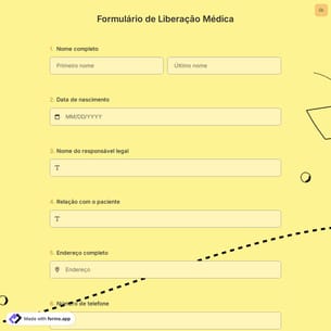 Formulário de Liberação Médica