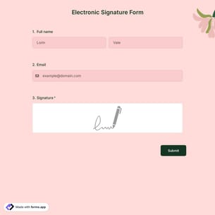 Electronic Signature Form