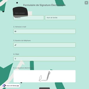 Formulaire de Signature Électronique