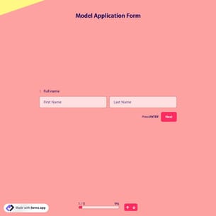 Model Application Form