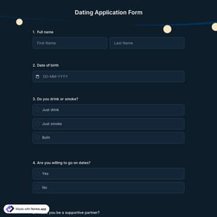 Dating Application Form