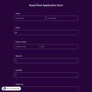 Guest Post Application Form