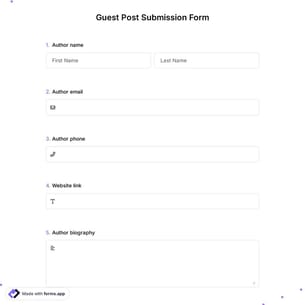 Guest Post Submission Form