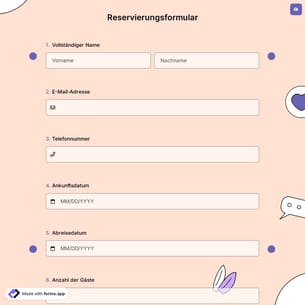 Reservierungsformular