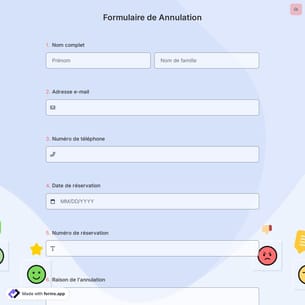Formulaire de Annulation