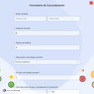 Formulário de Cancelamento