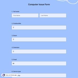 Computer Issue Form