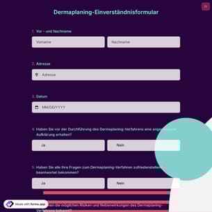 Dermaplaning-Einverständnisformular