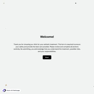 Esthetician Consent Form