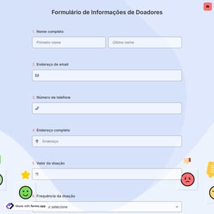 Formulário de Informações de Doadores