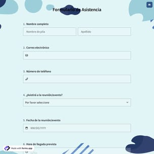 Formulario de Asistencia