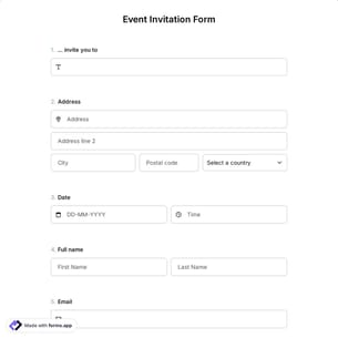 Event Invitation Form
