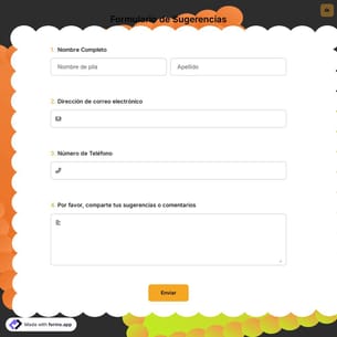 Formulario de Sugerencias