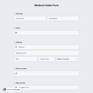 Medical Intake Form