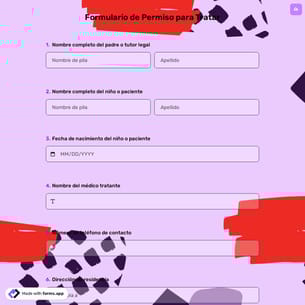 Formulario de Permiso para Tratar