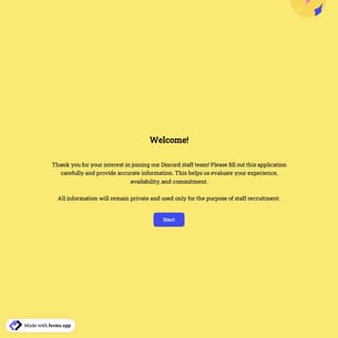 Discord Staff Application Form