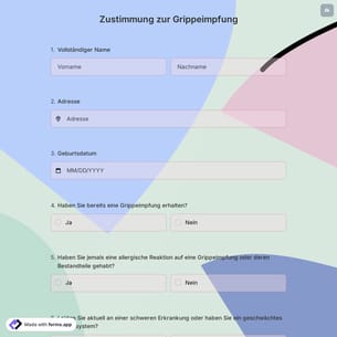 Zustimmung zur Grippeimpfung