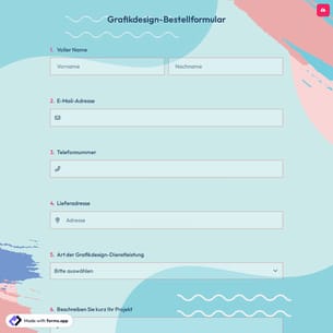 Grafikdesign-Bestellformular
