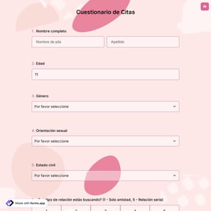 Cuestionario de Citas