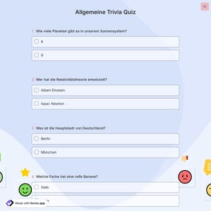 Allgemeine Trivia Quiz