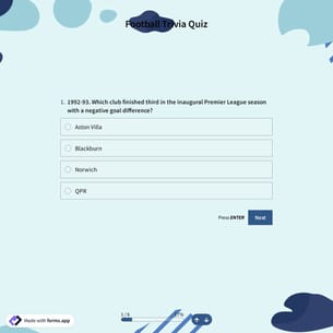 Football Trivia Quiz