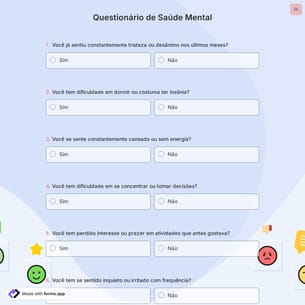 Questionário de Saúde Mental