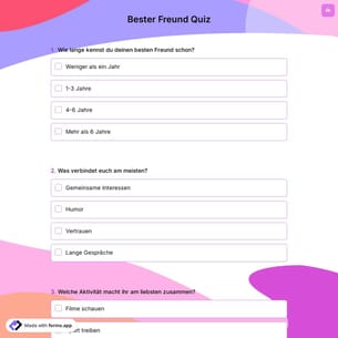 Bester Freund Quiz