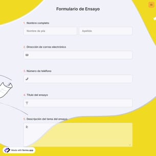 Formulario de Ensayo