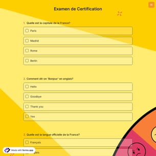 Examen de Certification