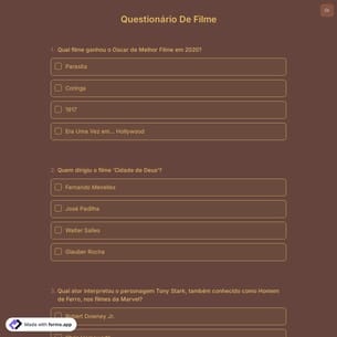 Questionário de Filme