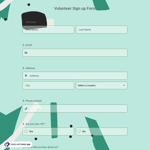 Volunteer Sign-up Form