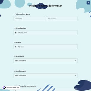 Medicare-Anmeldeformular