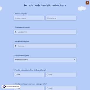 Formulário de Inscrição No Medicare